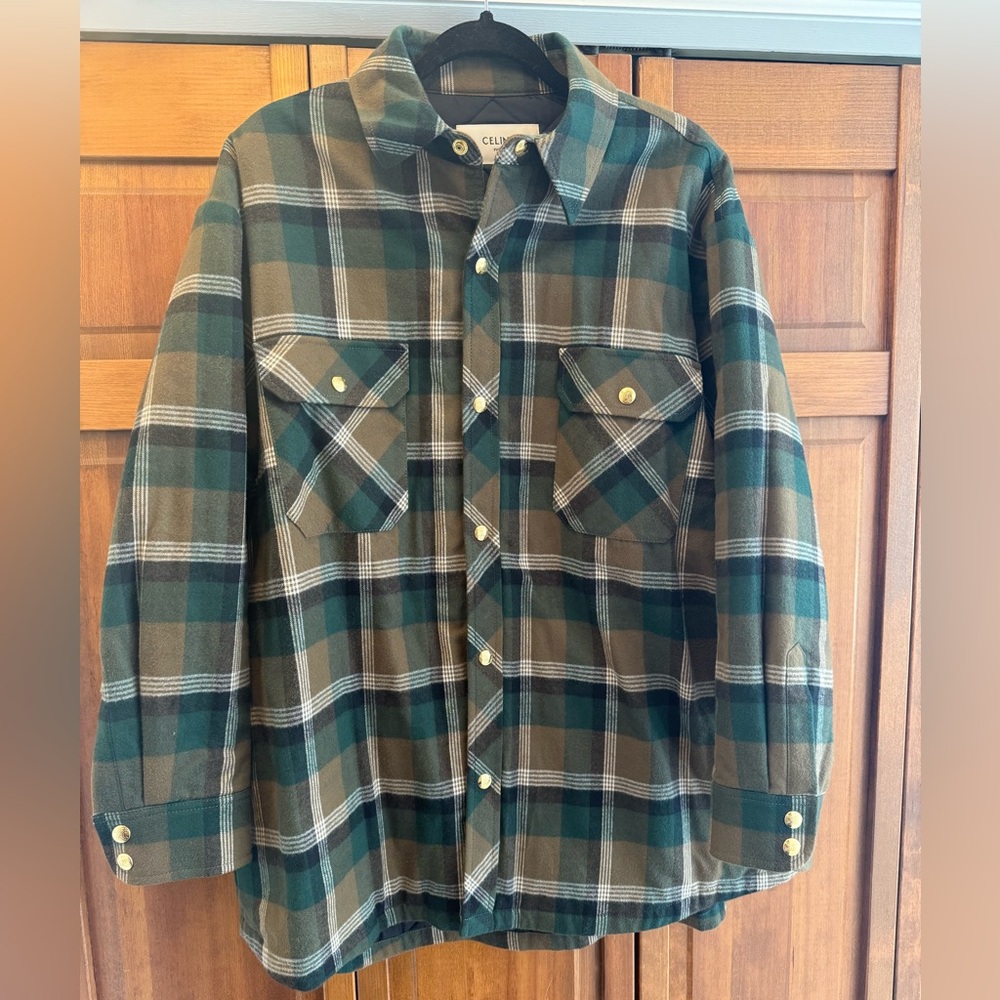 Celine flannel NWT shacket